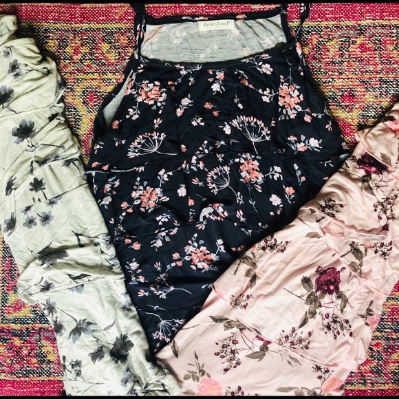 Tops - Floral Nursing Tanks